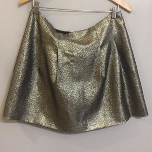 Madewell Metallic Mini Skirt HOLIDAY PARTY SKIRT